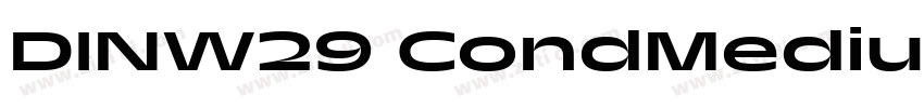 DINW29 CondMedium字体转换